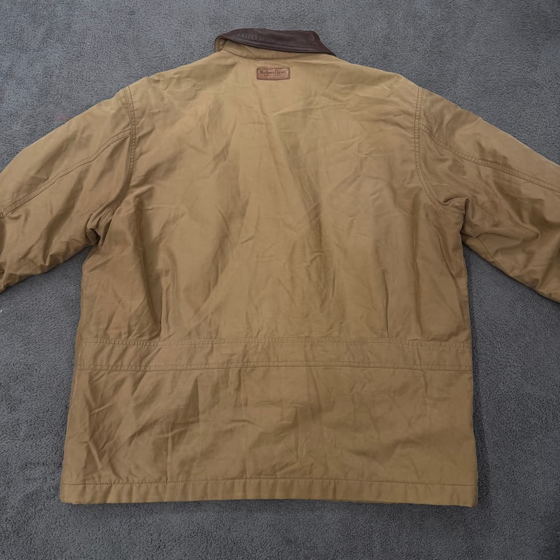 [ 정품/XL ] 말보로 클래식 빈티지 카라 레더 워크 자켓 상품이미지4