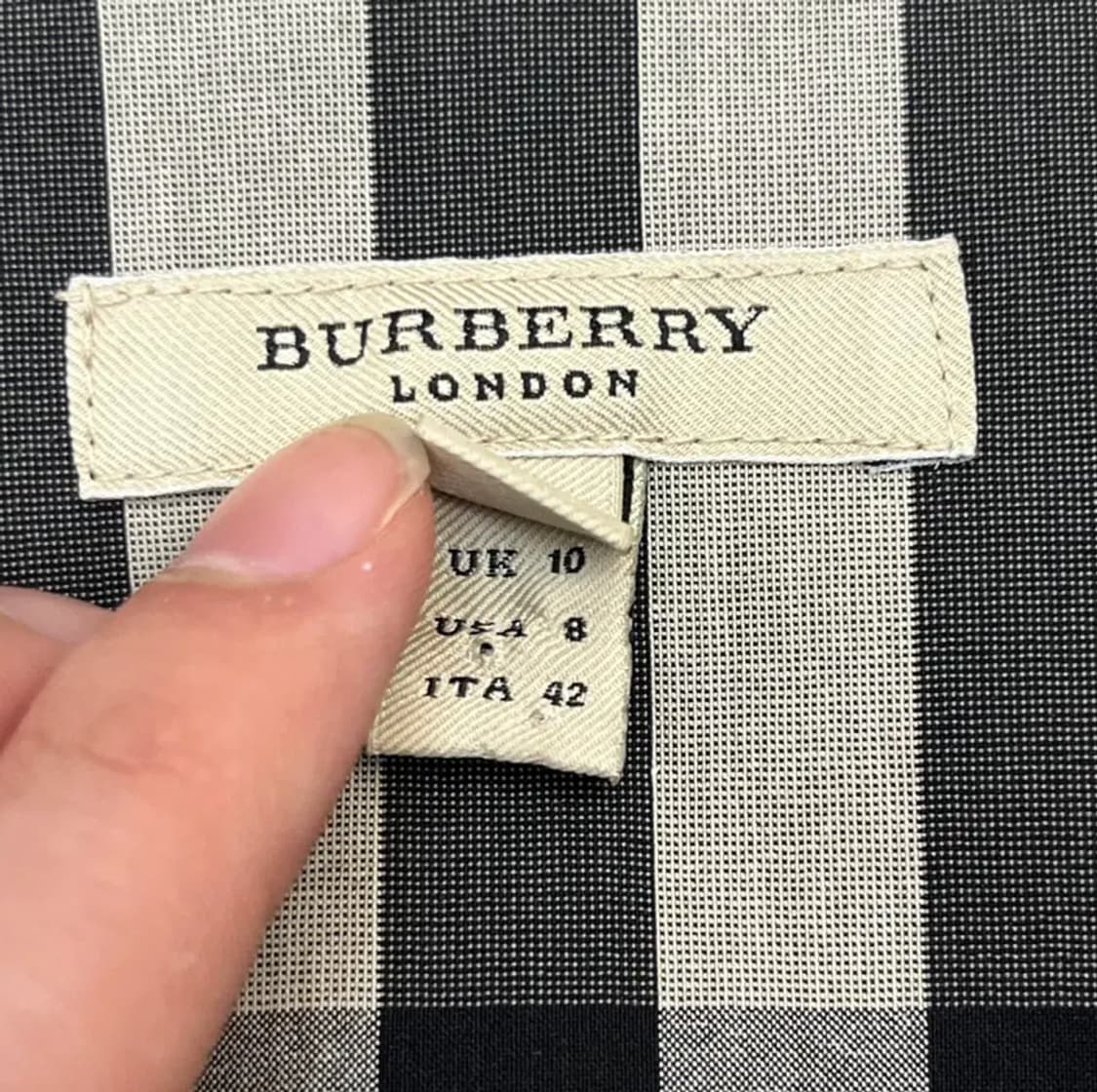 버버리 여성 벨티드 원피스 (UK 10) 상품이미지3