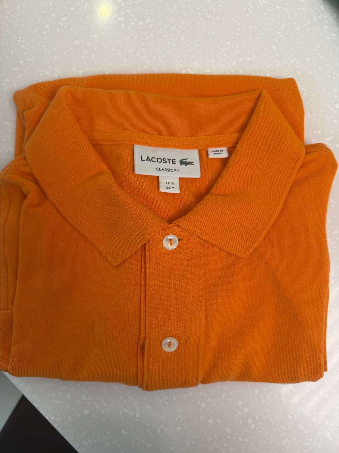 라코스테 클래식핏 카라티 4사이즈 만다린 컬러 상품이미지1