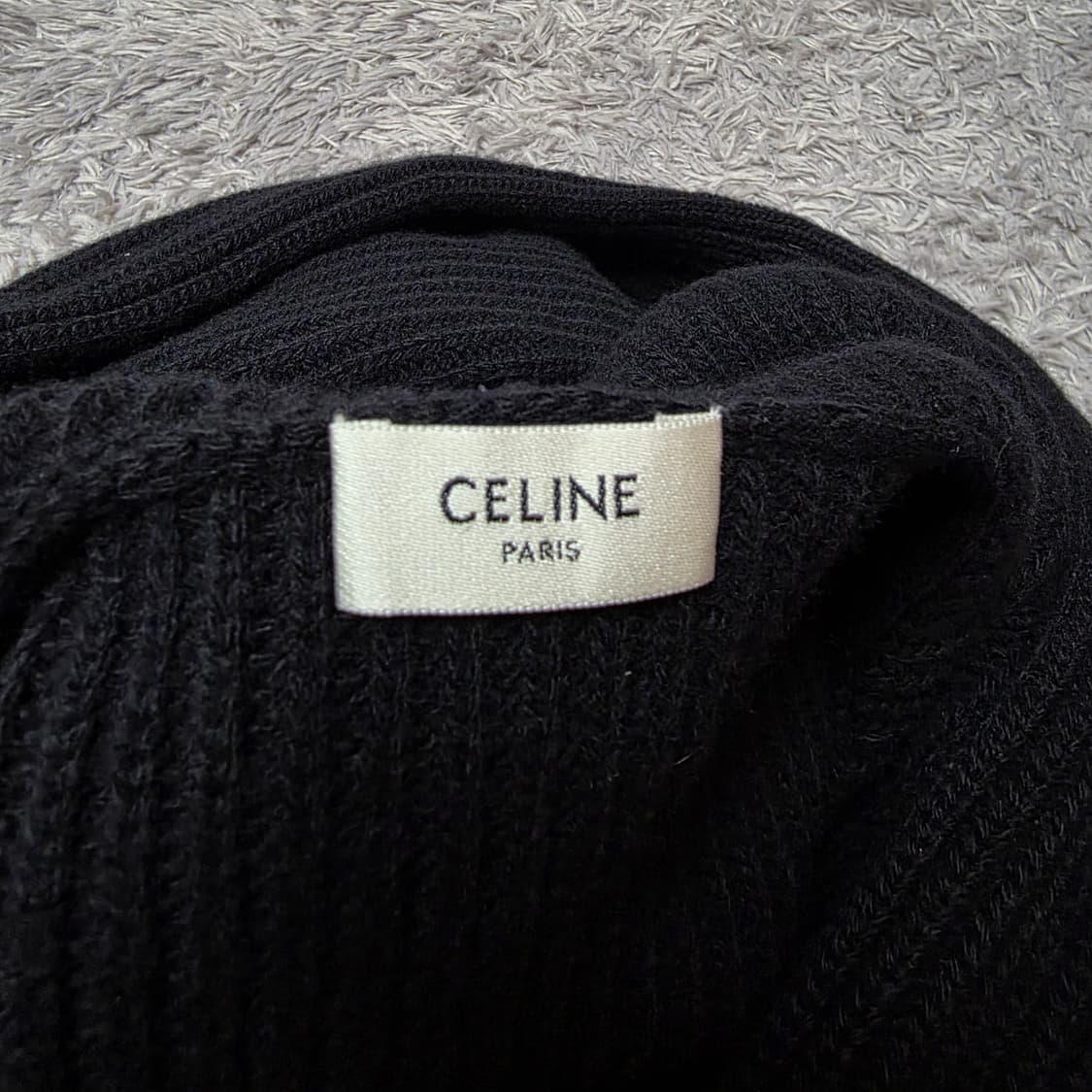 {클로젯}[XL]셀린느 체인로고 리브드 니트 후드티 상품이미지6