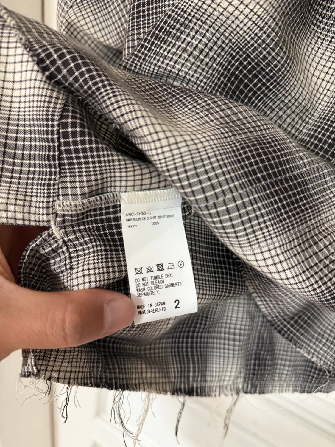 안셀름 ombre check zipup shirt 2 상품이미지5