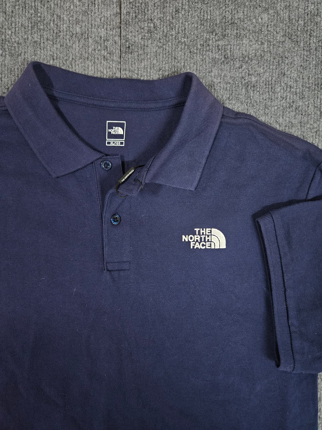 노스페이스 올데이 클래식 폴로 네이비 카라티(급처) 상품이미지2