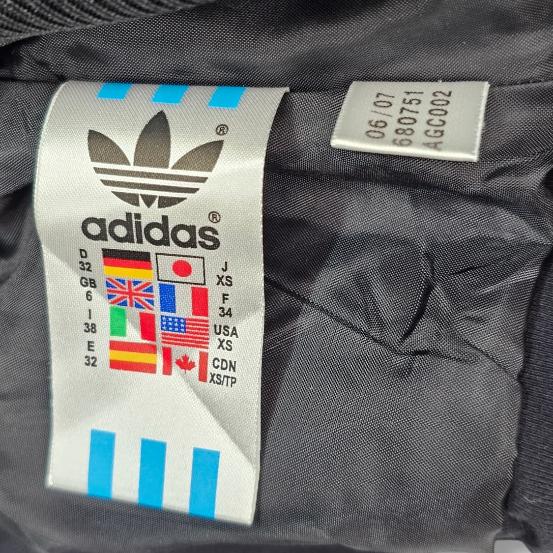 XS ADIDAS 아디다스 언발 트랙 집업 자켓 상품이미지5