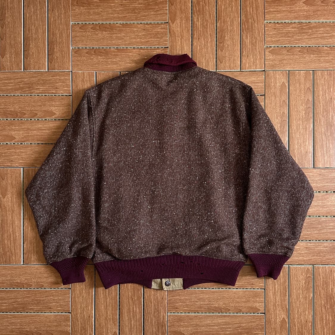 Vintage reversible tweed blouson jacket 상품이미지2