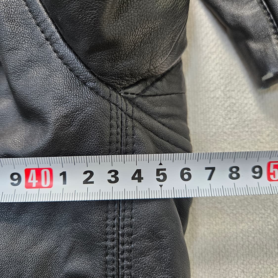 XS 이로 블랙 시어링 무스탕 자켓 0319Y 상품이미지5