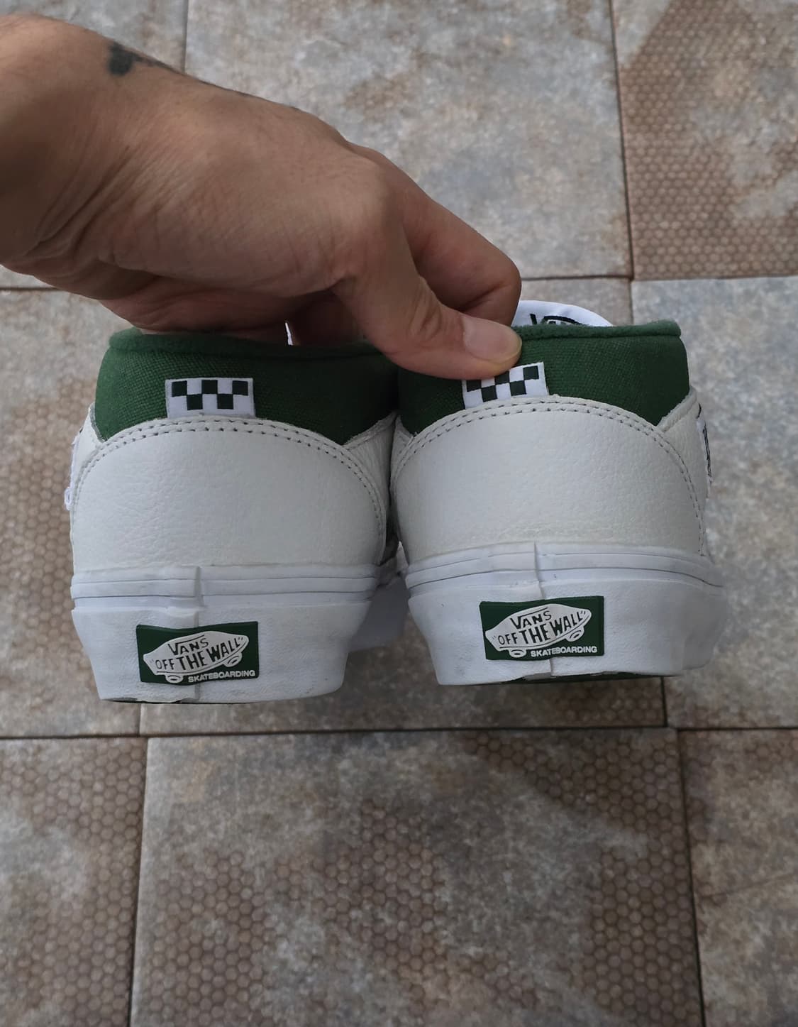 (225)반스 하프캡 화이트 그린 상품이미지9