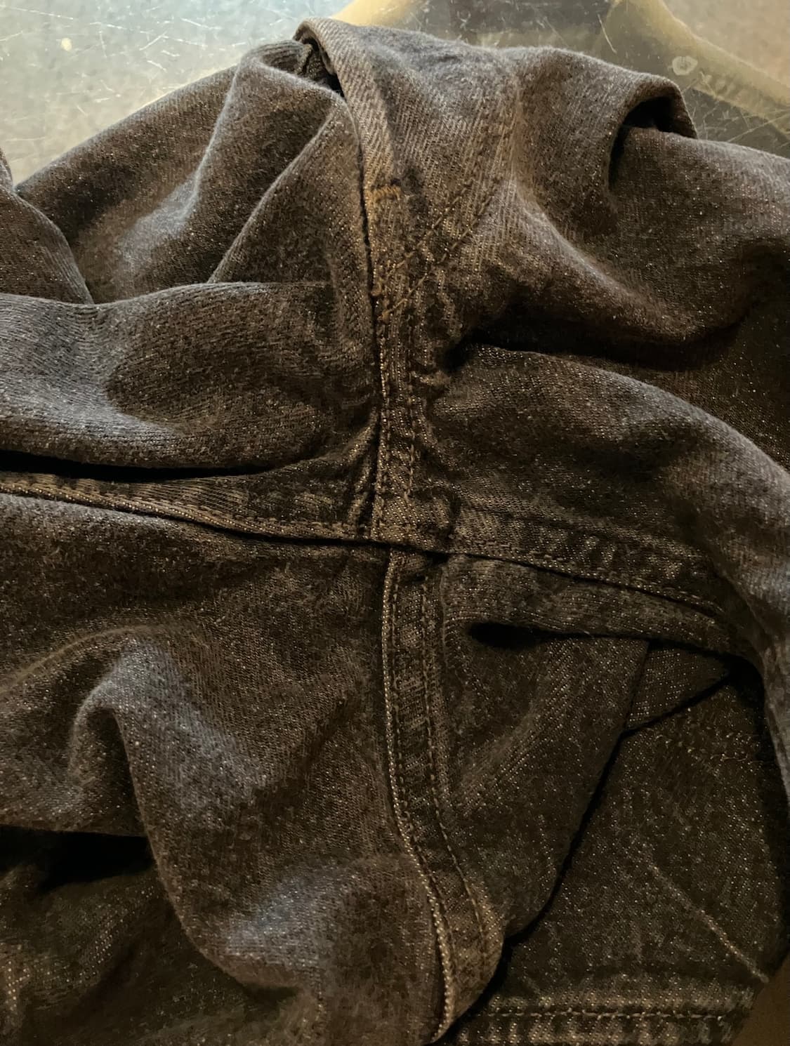 90s USA 빈티지 리바이스 501 블랙 데님 팬츠 상품이미지8