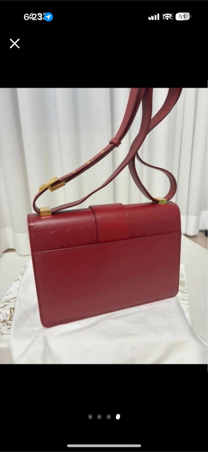 디올 몽테인 백 버건디 상품이미지4