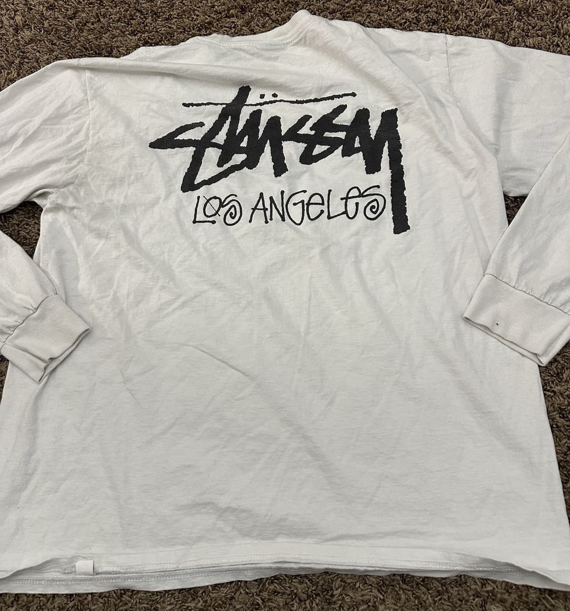 스투시 LA 로스앤젤레스 롱슬리브 티셔츠  화이트 XL 상품이미지1