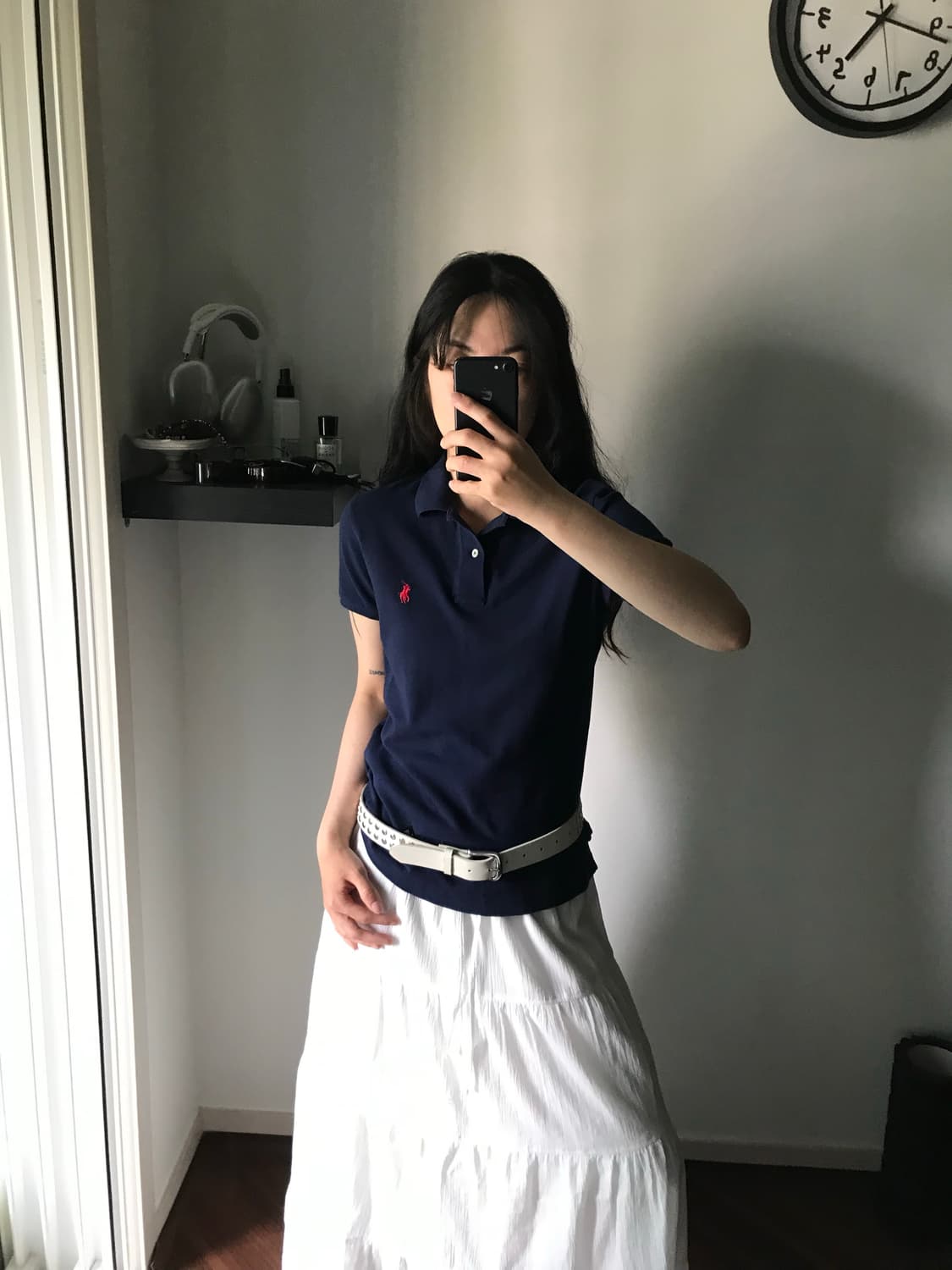 폴로 랄프로렌 포니 로고 네이비 카라티 상품이미지2