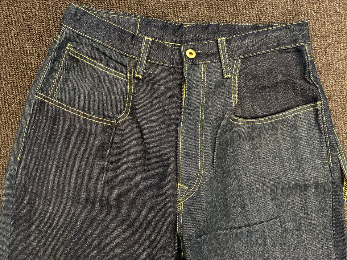 4)Mottainai Denim 빈티지 스티치 디테일 중청 데님팬츠 상품이미지2