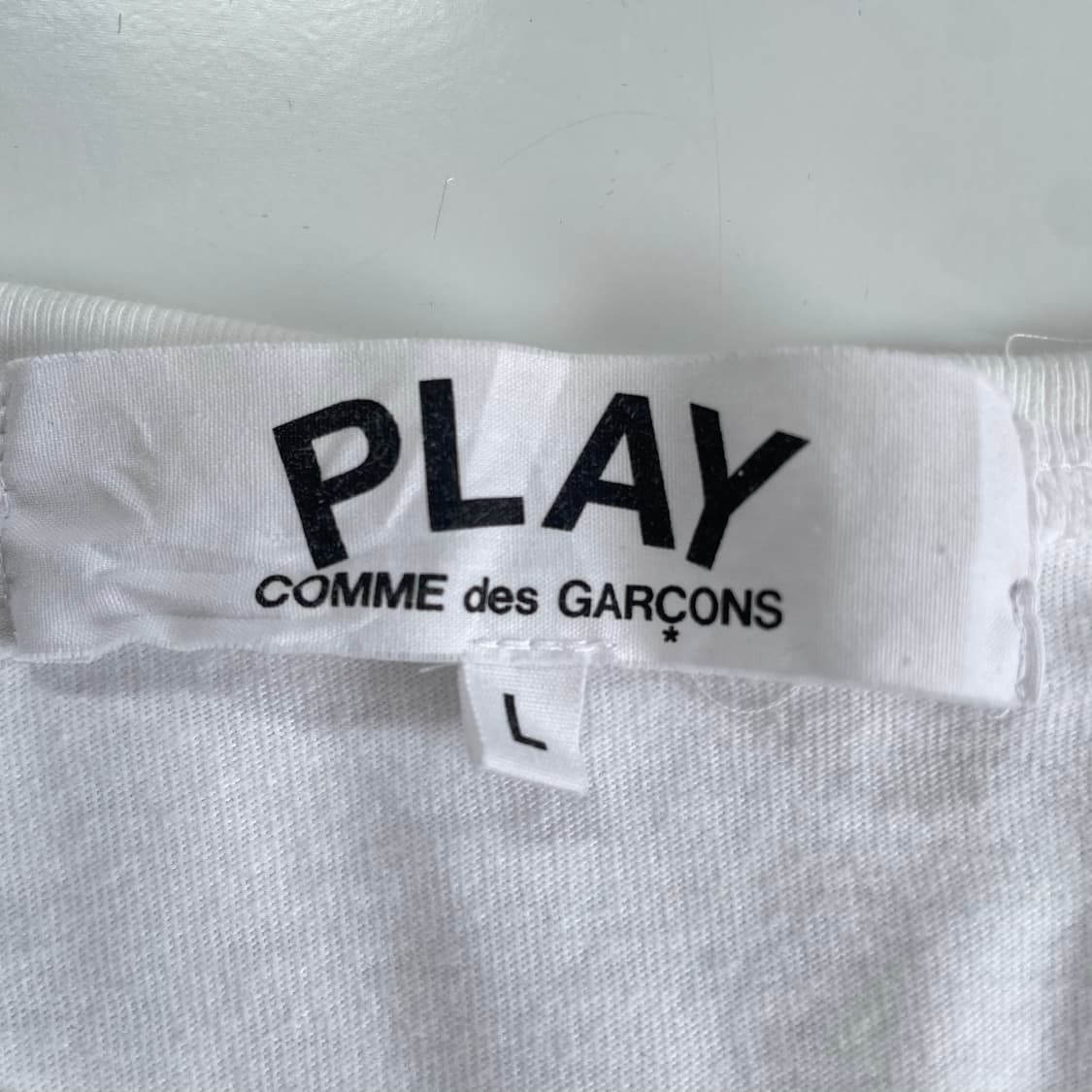 Comme des Garcons  꼼데가르송 슬리브로고 화이트 롱슬리브 상품이미지6