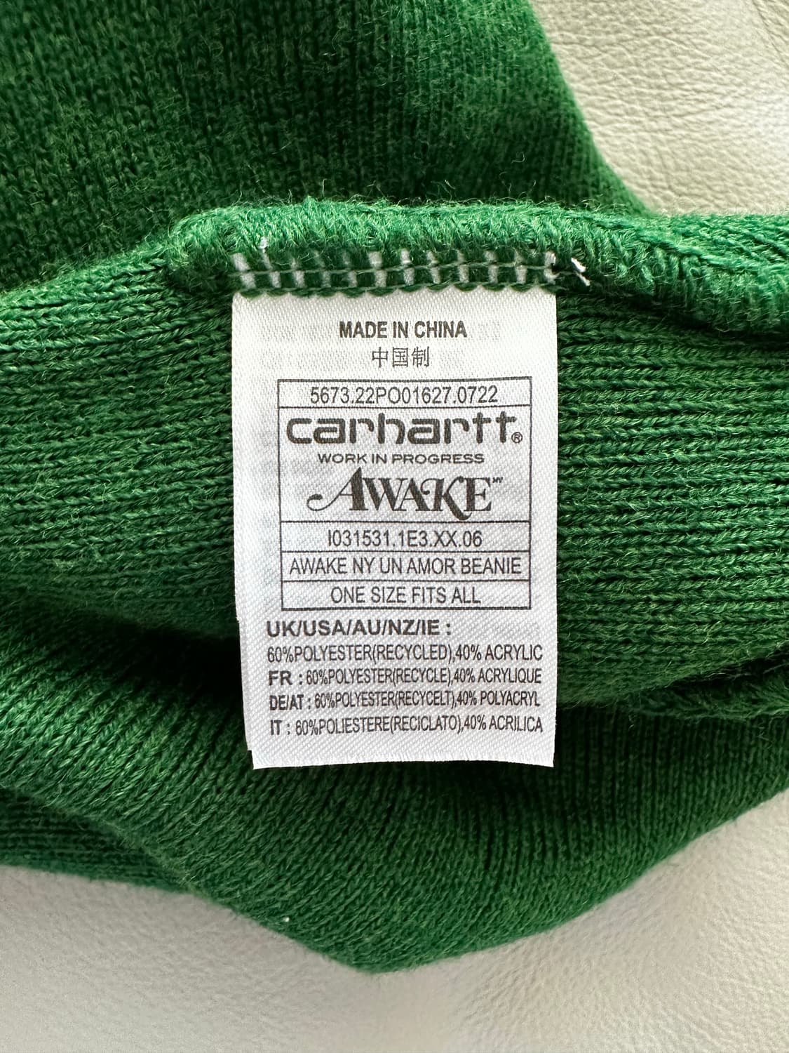 칼하트 어웨이크 NY 비니 그린 상품이미지3