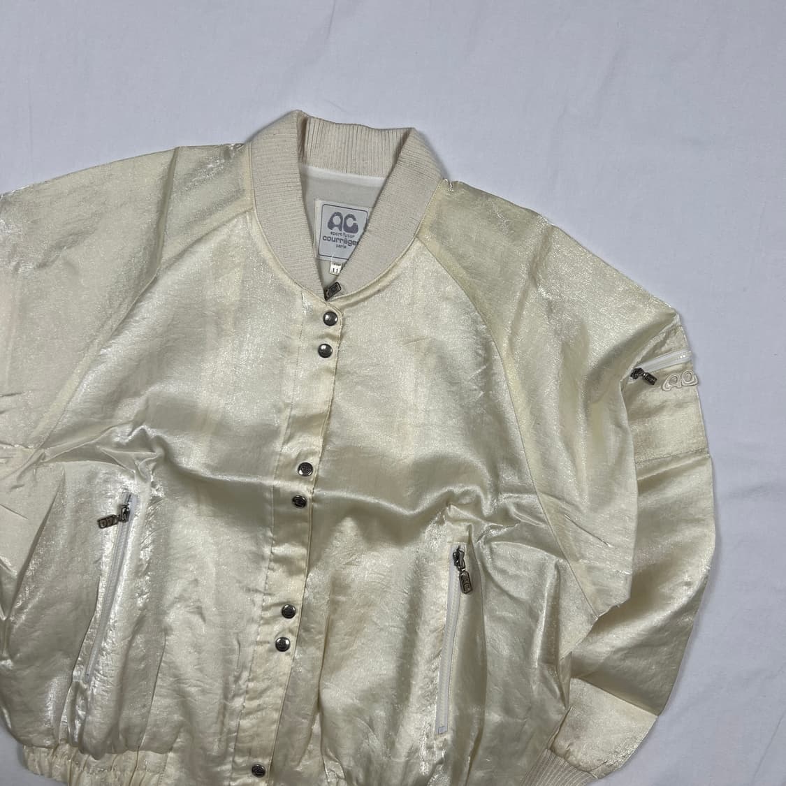 90‘s 꾸레주 courreges 블루종 자켓 상품이미지2