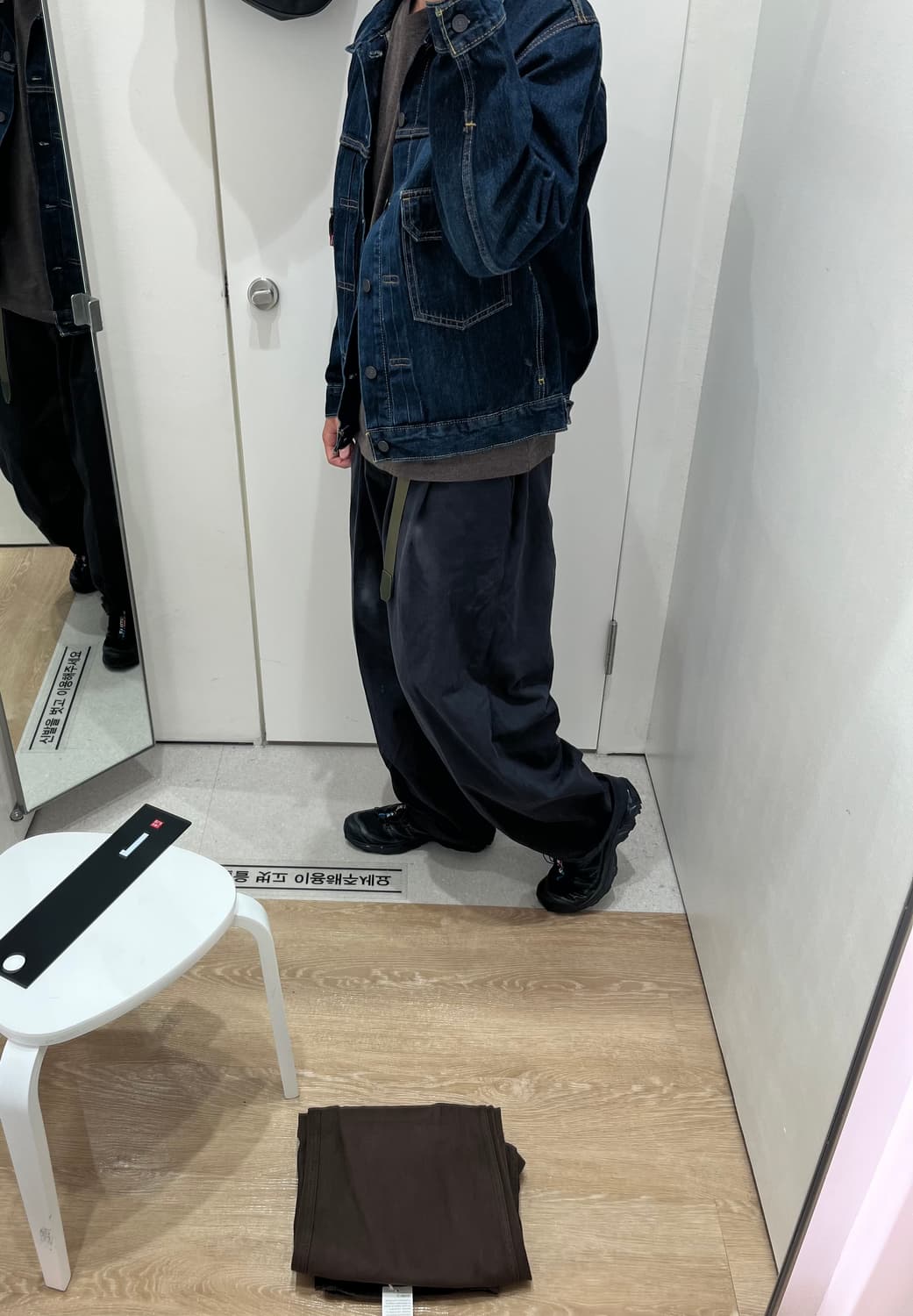 noun 와이드 차콜 치노팬츠 상품이미지2