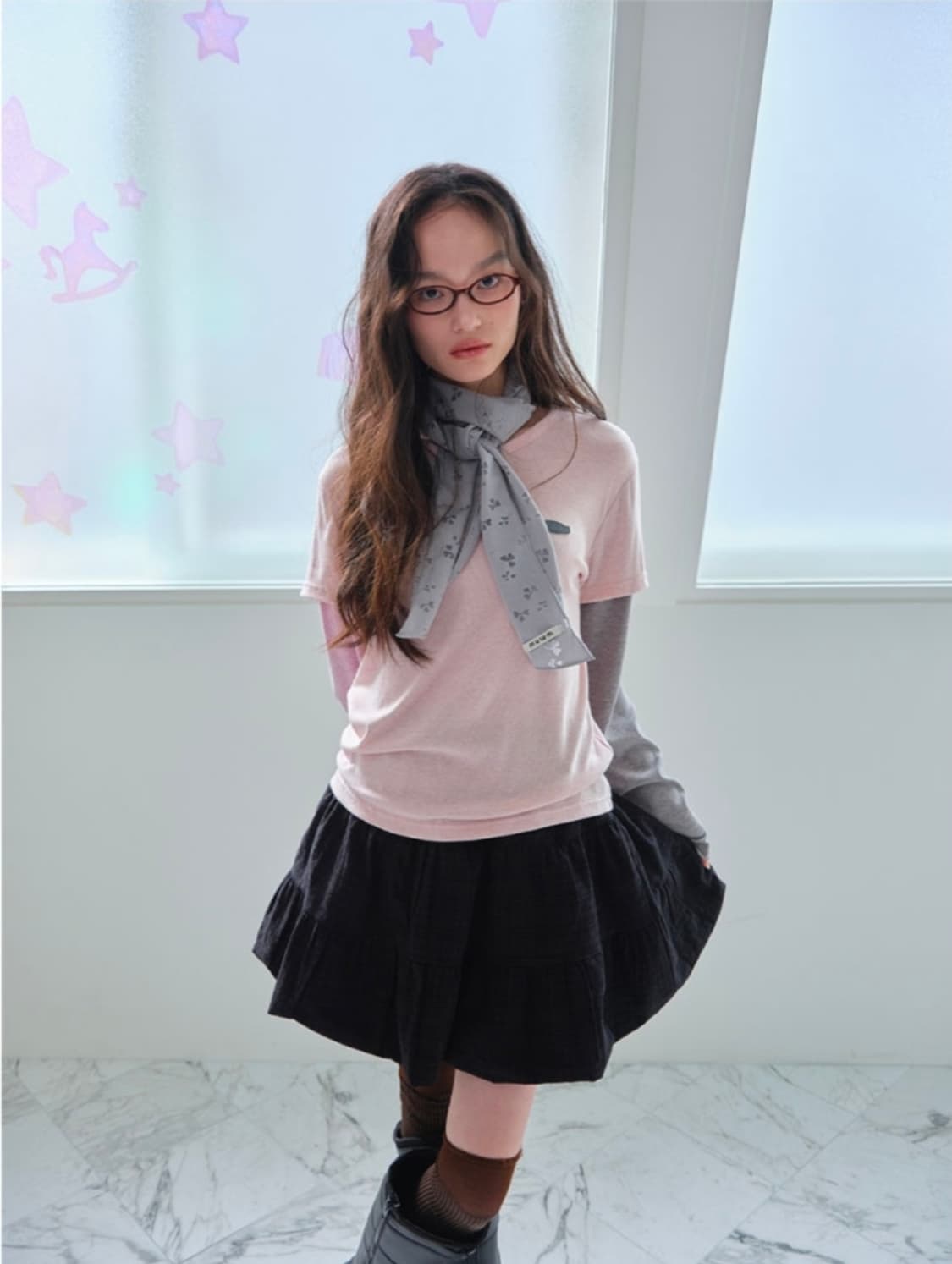 무음 투웨이 버튼 셔링 스커트 2way Button Shirring Sk 상품이미지2