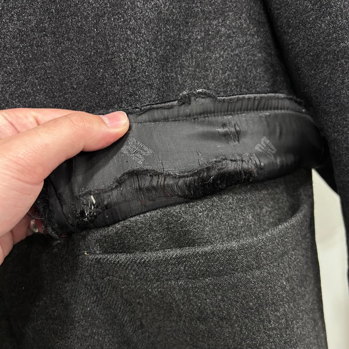 닥스 런던 울 후드탈착 카라 더플코트 상품이미지5