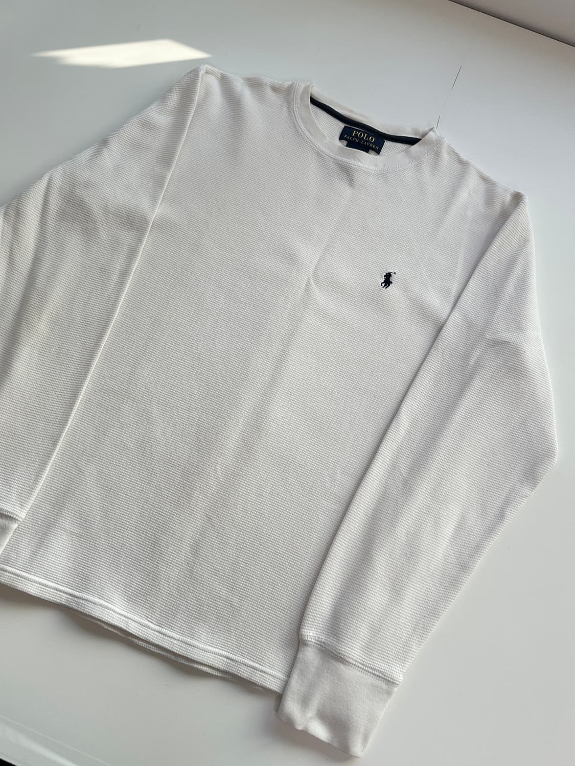 폴로 랄프로렌 와플 니트 롱슬리브 화이트 M 상품이미지4