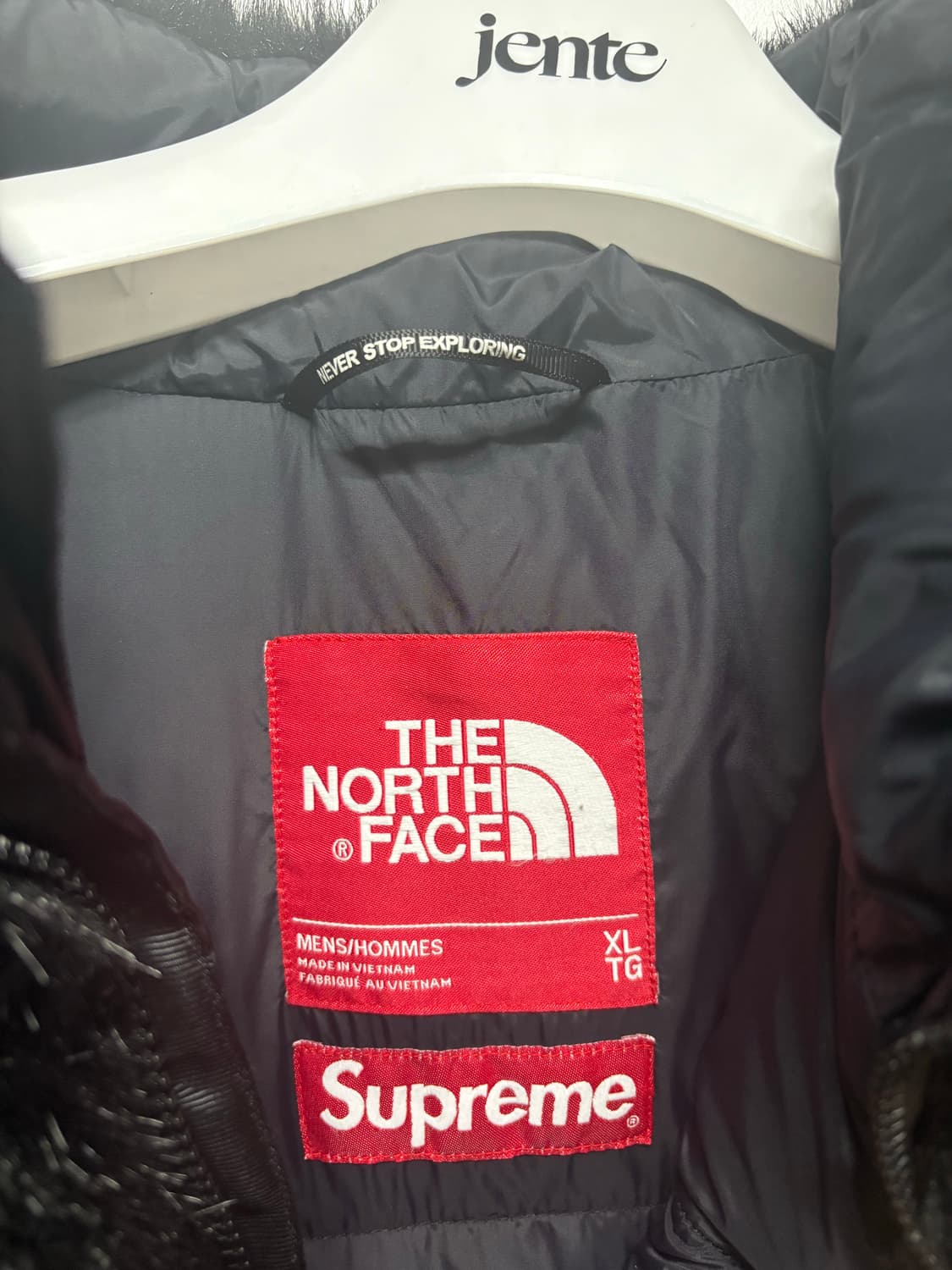 슈프림 노스페이스 퍼눕시 블랙 xl 상품이미지7