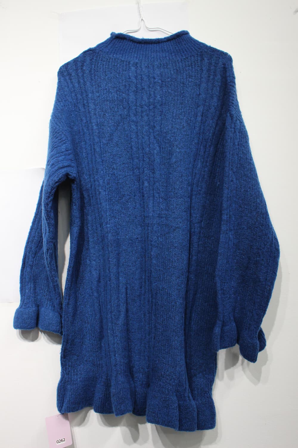 262. 딥블루 하이넥 루즈 니트 상품이미지3