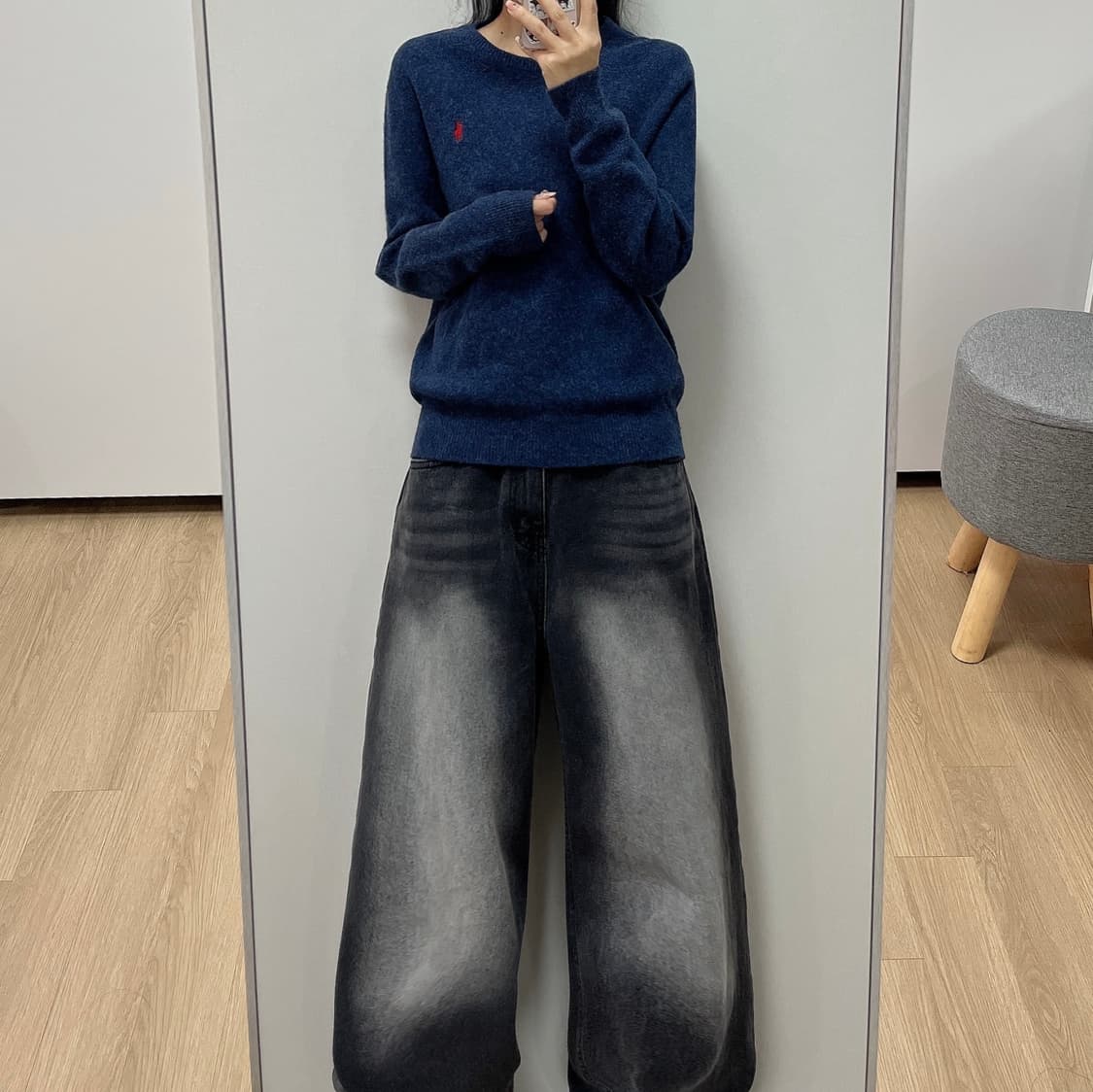 폴로 랄프로렌 블루 메리노울 니트 상품이미지1