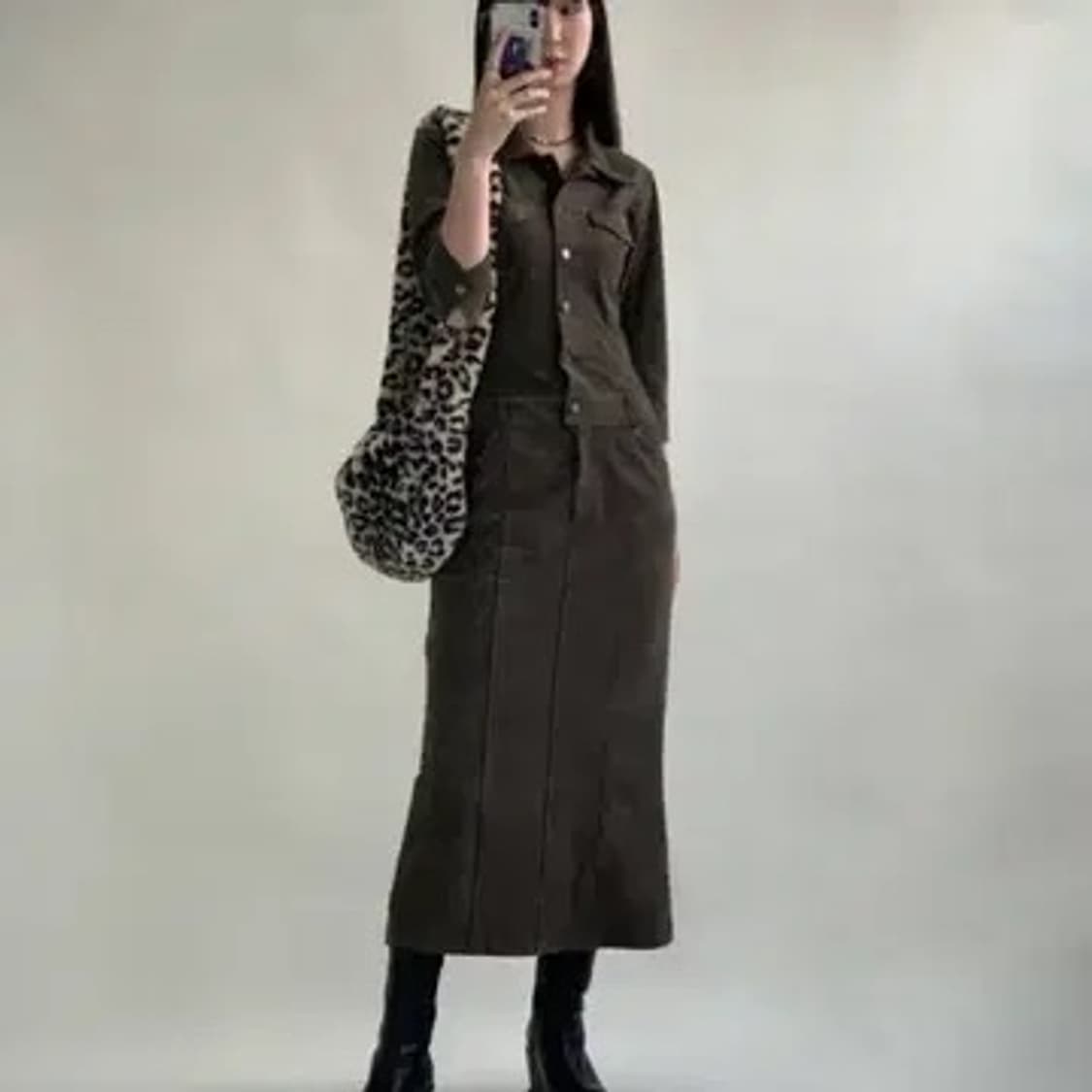 루루서울 점프수트 원피스 L 카키 상품이미지2