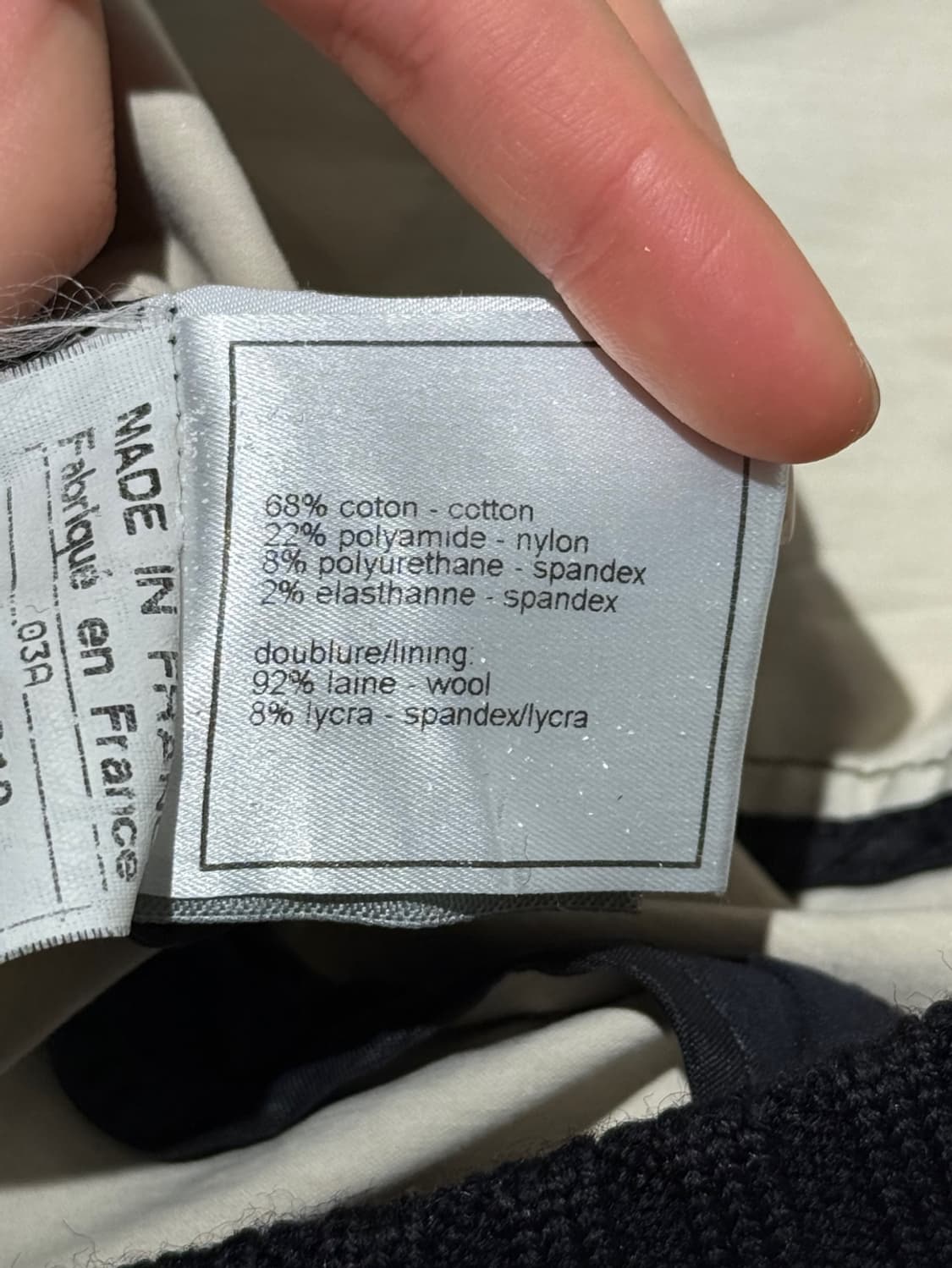 샤넬 스포츠 03aw 블랙 코튼 블루종 자켓 상품이미지8