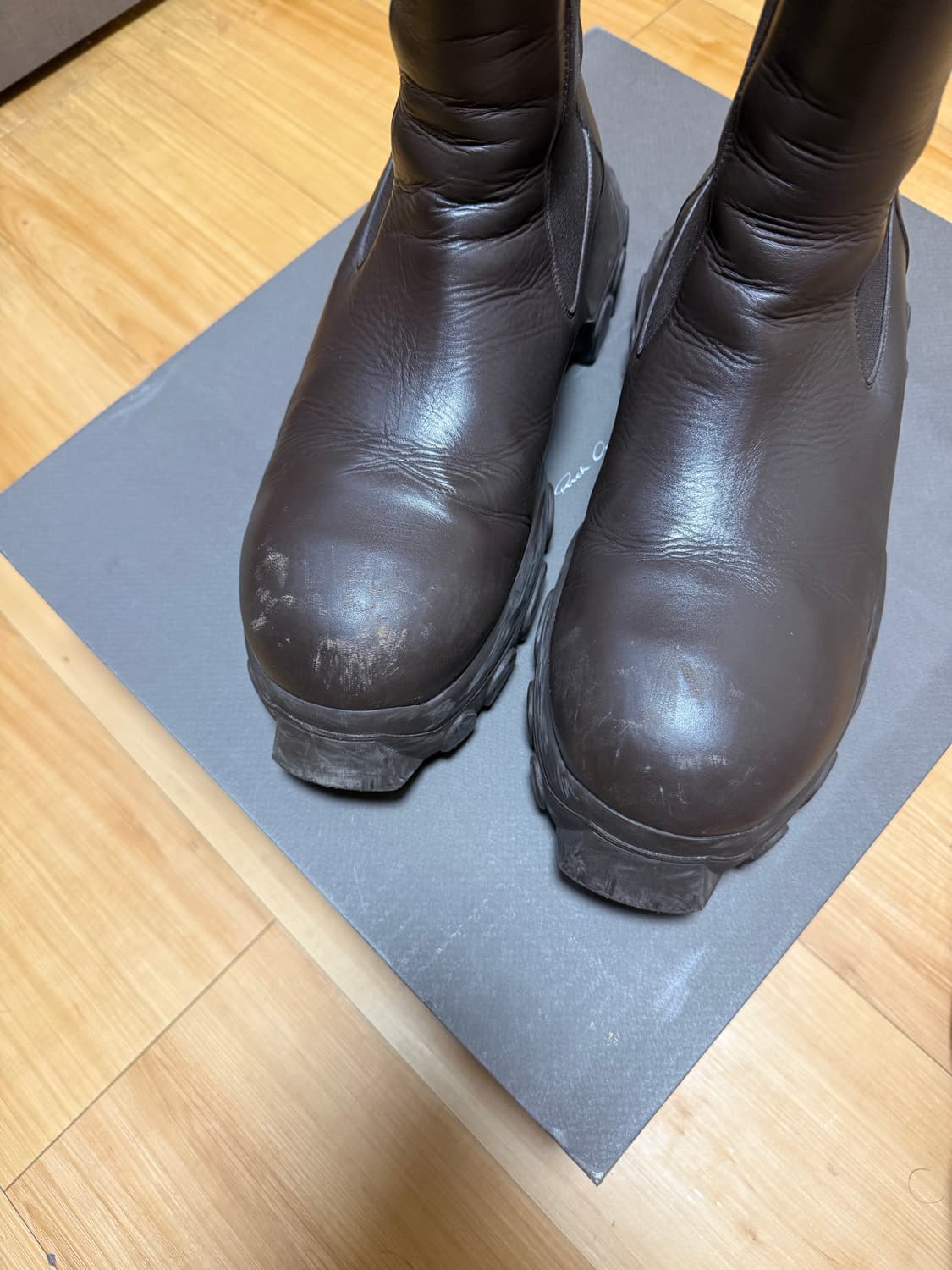 릭오웬스 트랙터 부츠 브라운 43 상품이미지2