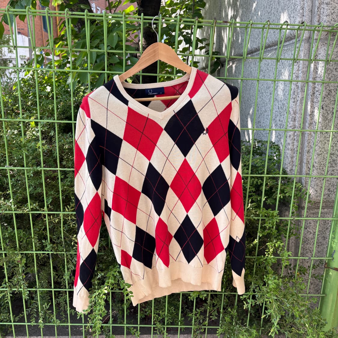 프레드페리 아가일 스웨터 상품이미지1