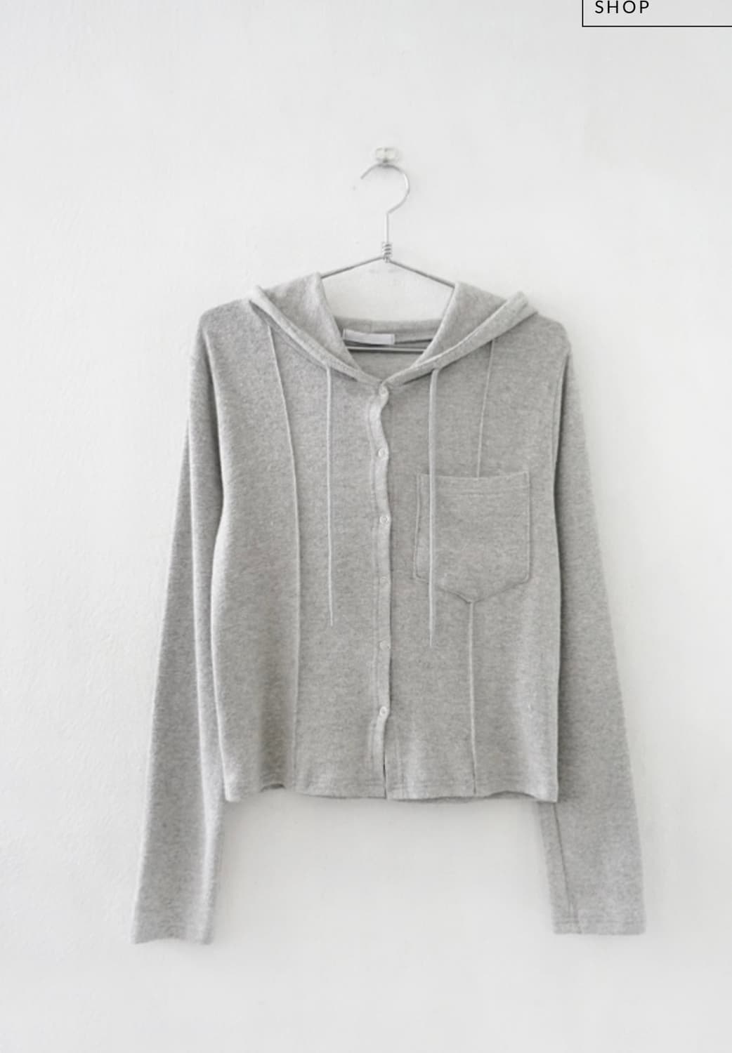 애프터먼데이 캐리 후드 스냅 가디건 상품이미지4