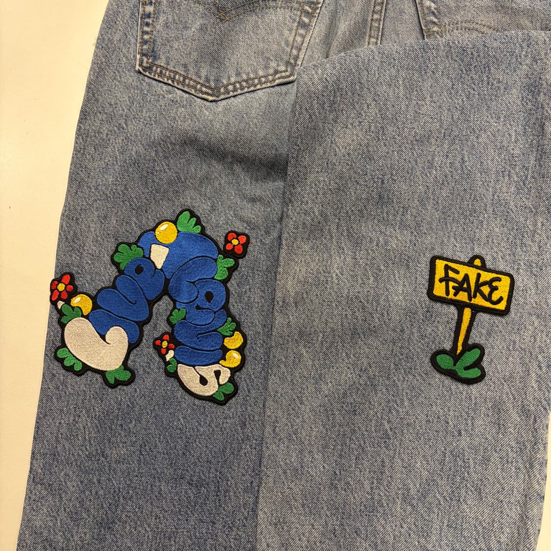 [32] 리바이스 501 x 샘바이펜 데님 팬츠 B896 상품이미지5