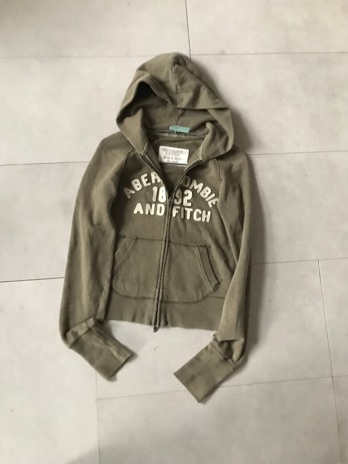 아베크롬비 카키 투웨이 후드집업 상품이미지7