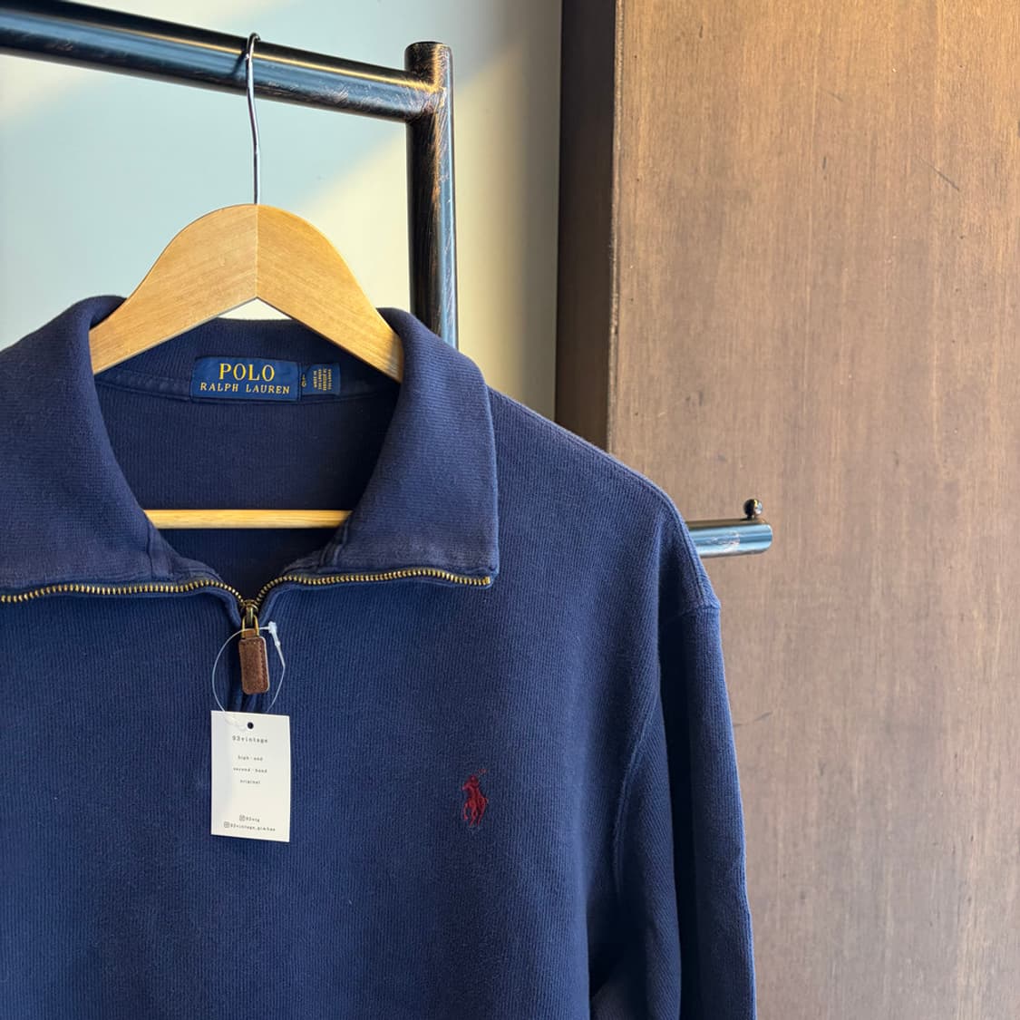 16348 - 폴로 랄프로렌 네이비 반집업 니트 상품이미지3
