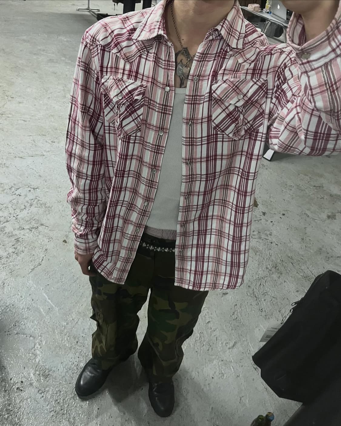 vtg western shirt 상품이미지3