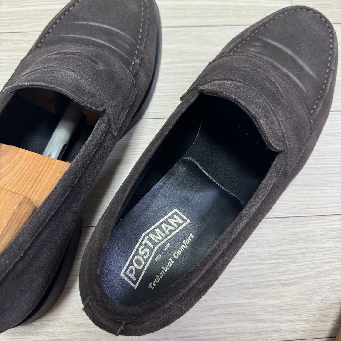 포스트맨 타이프라이터 스웨이드 로퍼 다크 브라운 285 상품이미지3