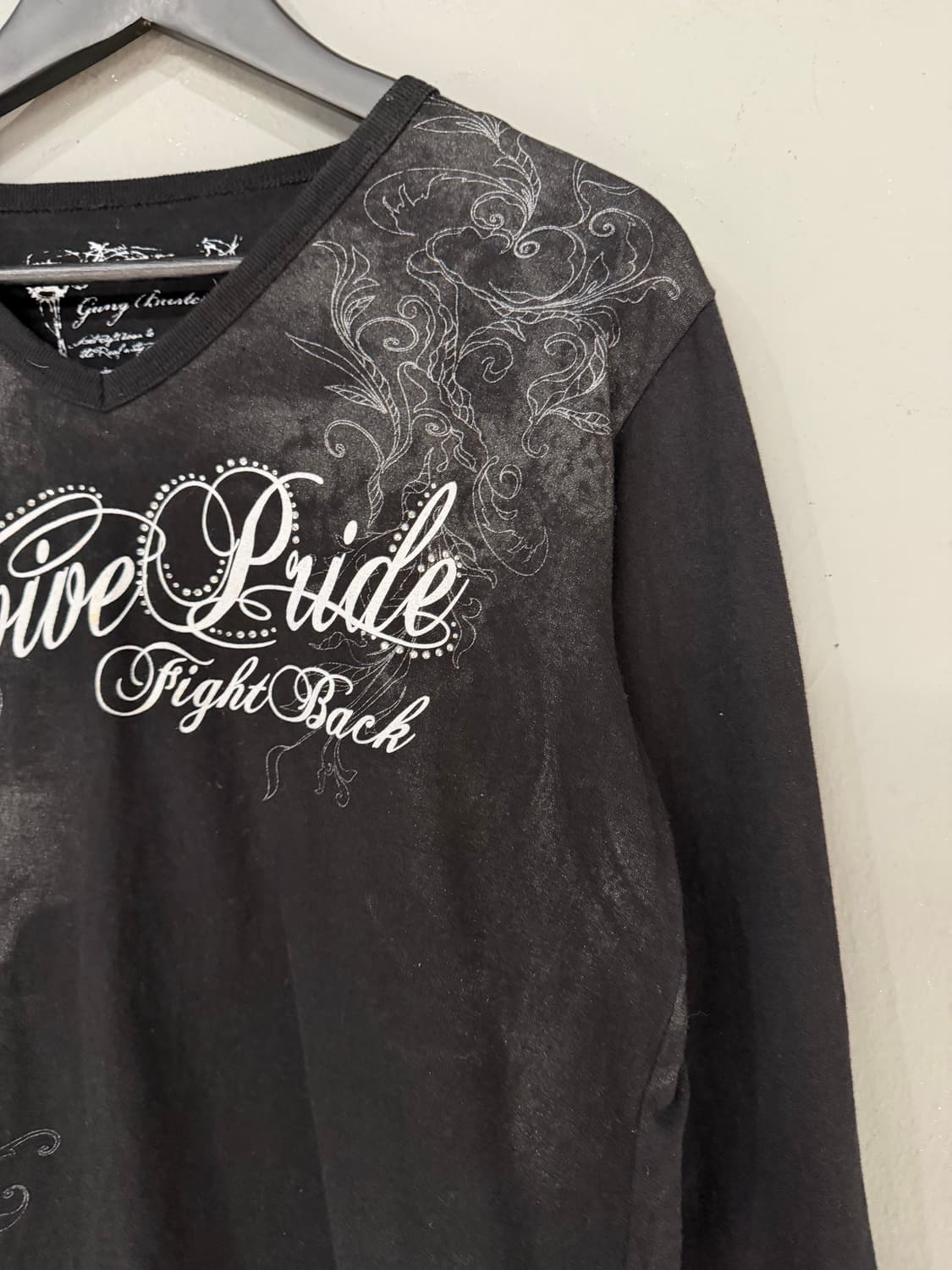smoking skull printing long sleeve 상품이미지7