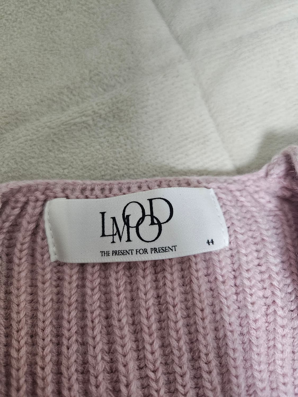 엘무드 브룩 핑크 가디건 44사이즈 상품이미지3