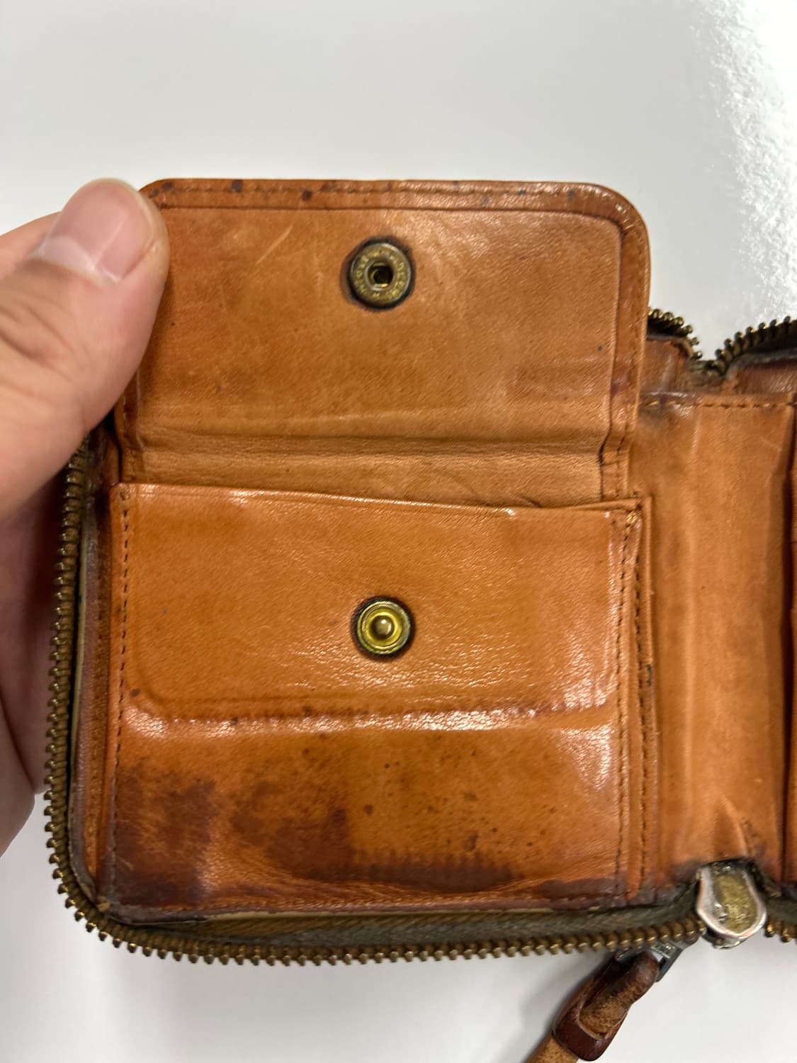 VISVIM 올드비즈빔 네츄럴 풀그레인 레더 바이폴드 지갑 상품이미지6
