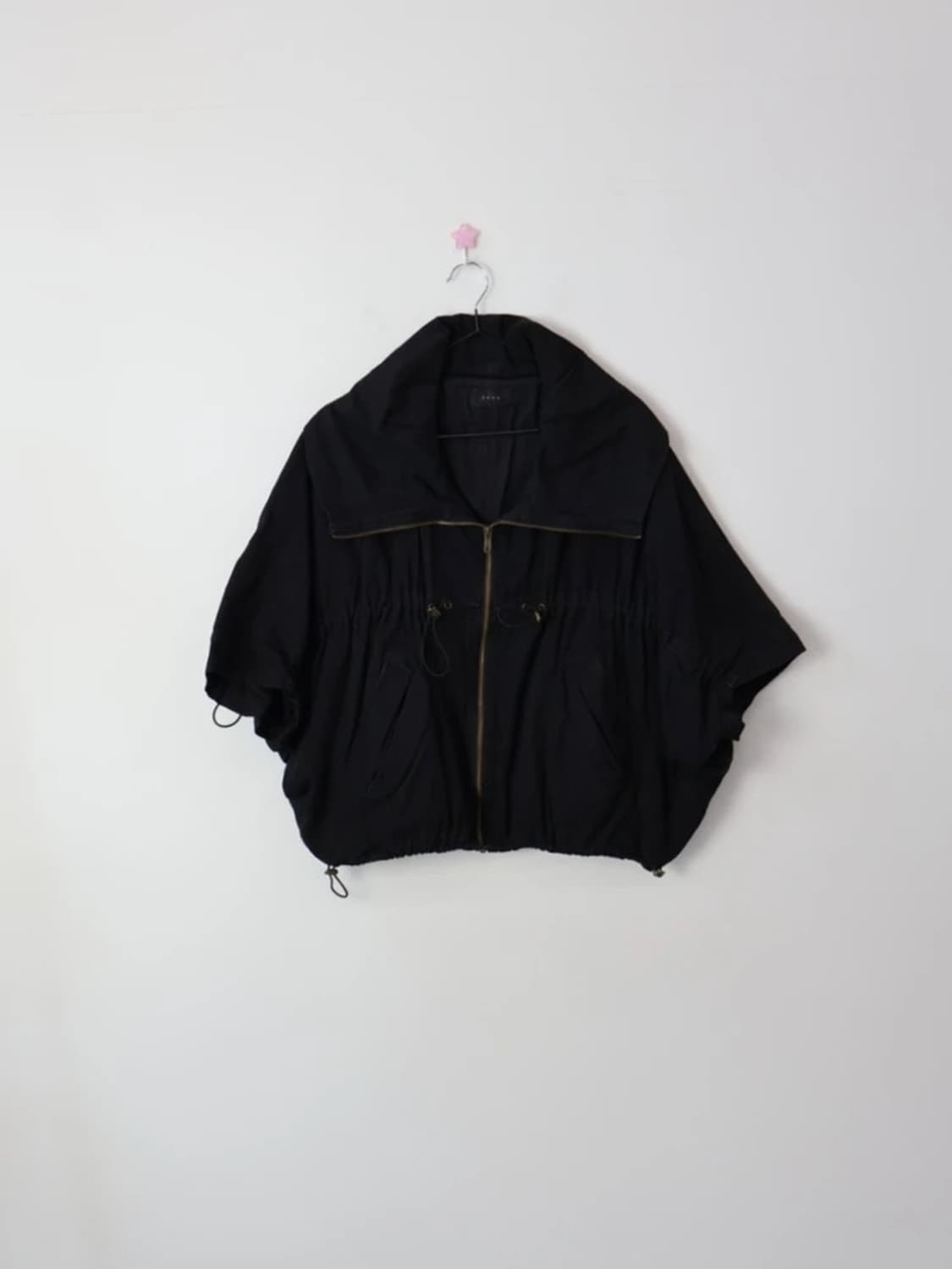 YEVS Black Cropped Dolman Jacket 상품이미지3