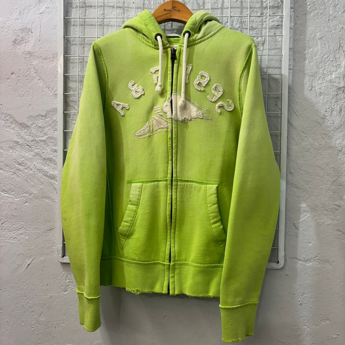 아베크롬비 y2k 빈티지 라이트 그린 후드집업 S 상품이미지1