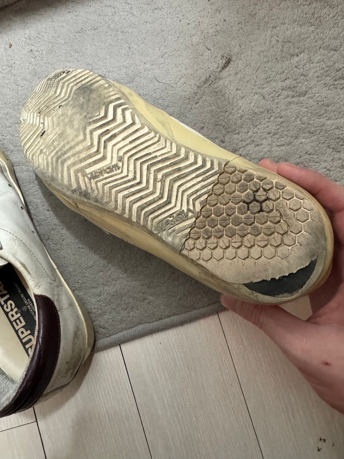 골든구스 스니커즈 브라운탭 270(42) 상품이미지6