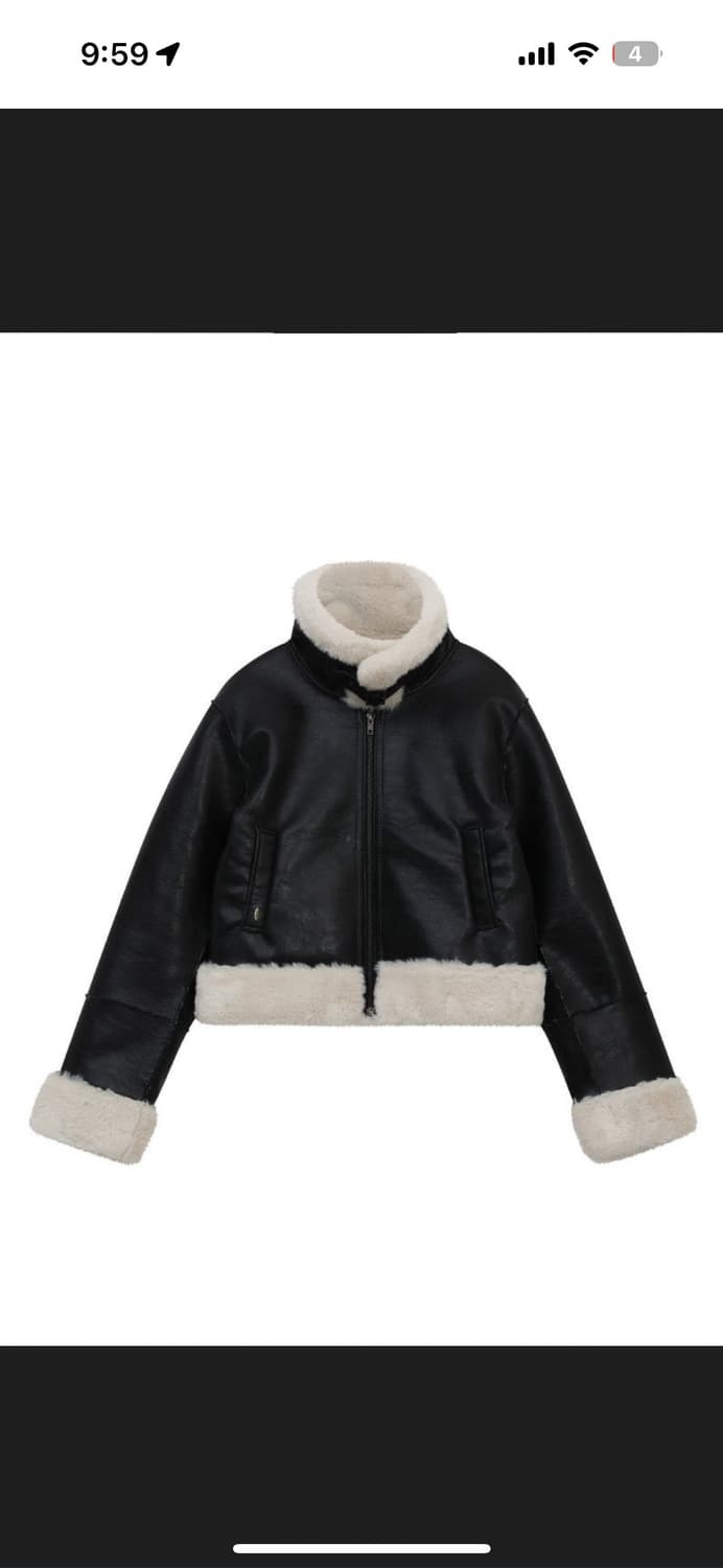 보헴서 슬림 시어링 무스탕 상품이미지5