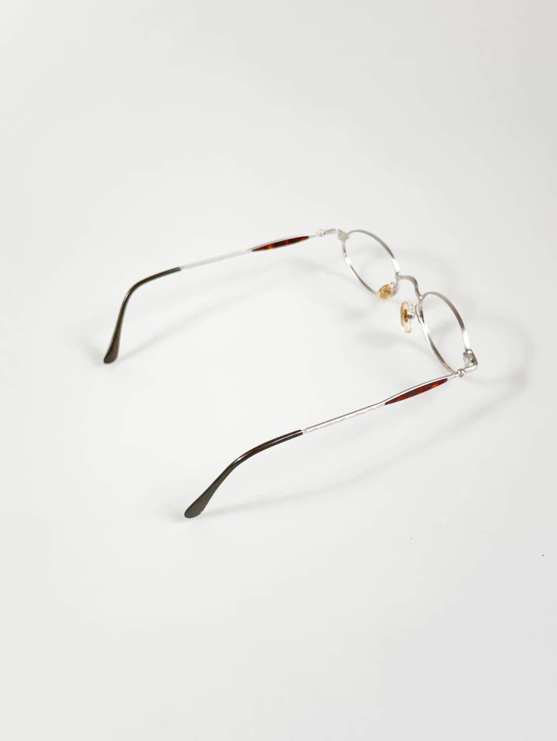 TOSCANI 실버 메탈 슬림 오벌 프레임 빈티지 안경 상품이미지4