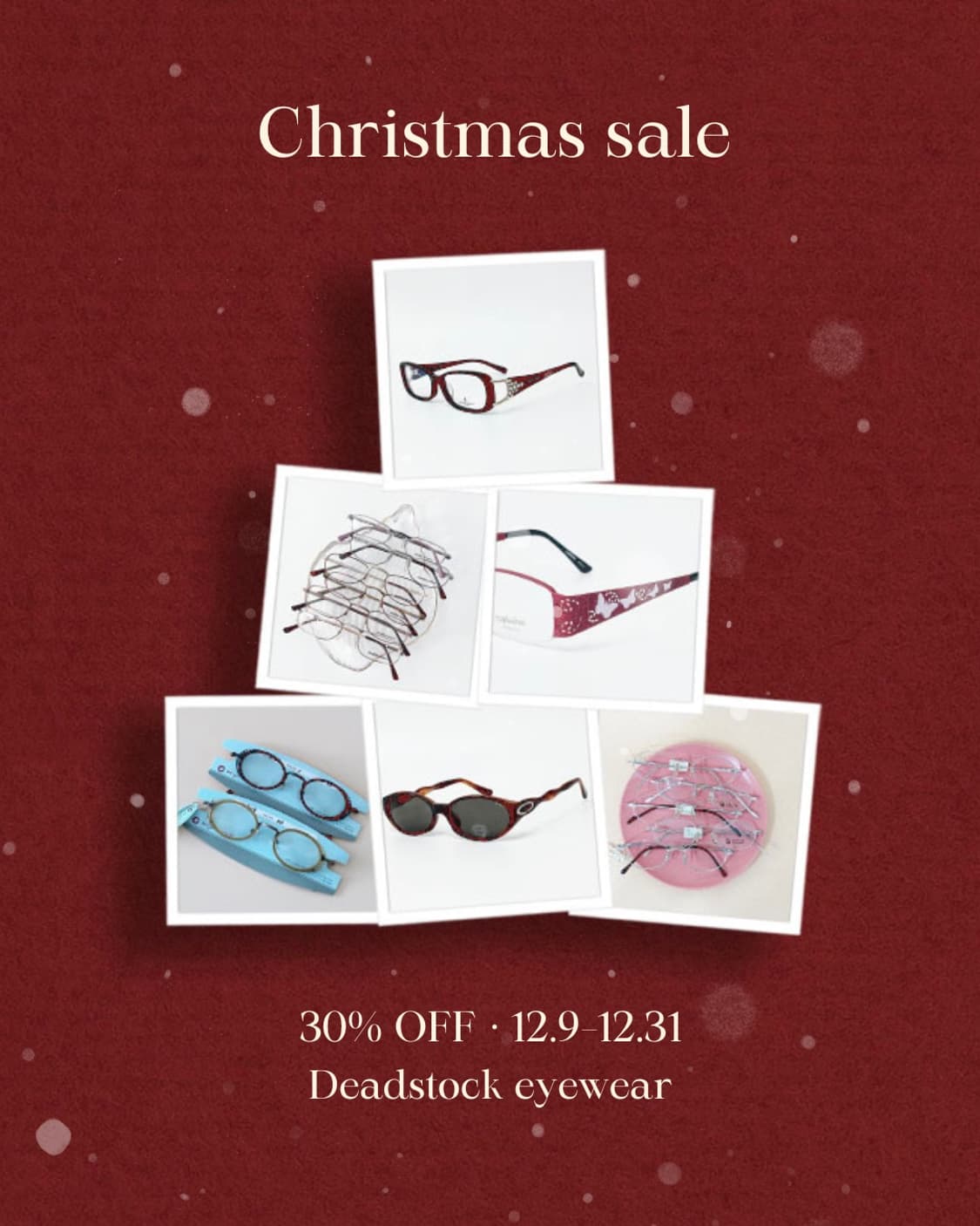 키지클럽 데드스탁 빈티지 안경 크리스마스 세일  상품이미지1