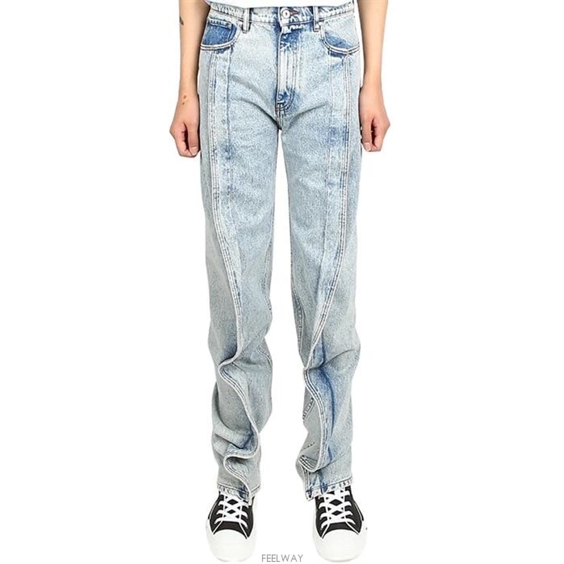 y/project 바나나 진 32 ice blue 상품이미지1