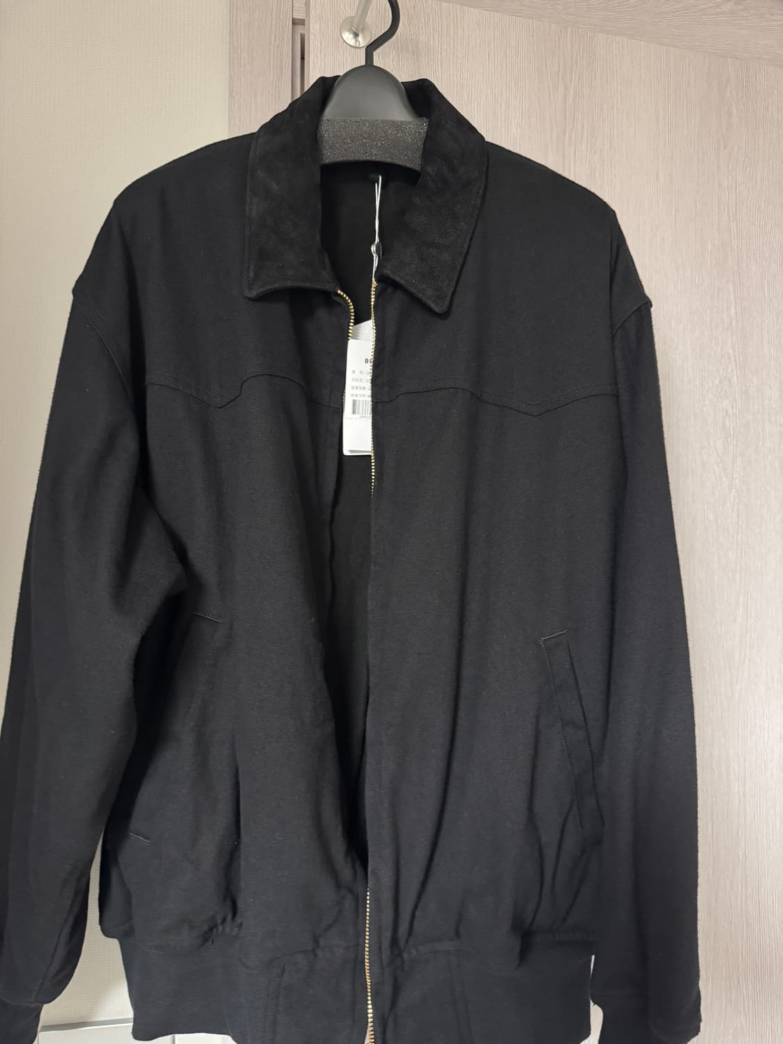 코모리 블랙 드릴자켓 2사이즈 새상품 상품이미지1