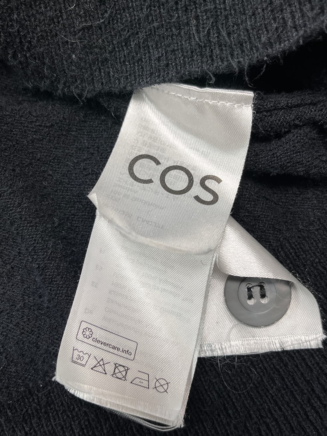 [XL] COS 코스 릴렉스드 블랙 가디건 상품이미지4