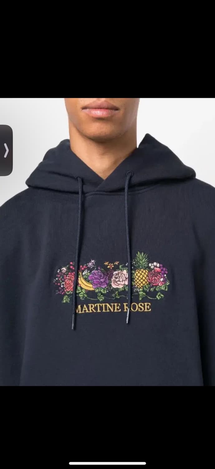 마틴로즈 로고자수 드로스트링 후드 XL 상품이미지2