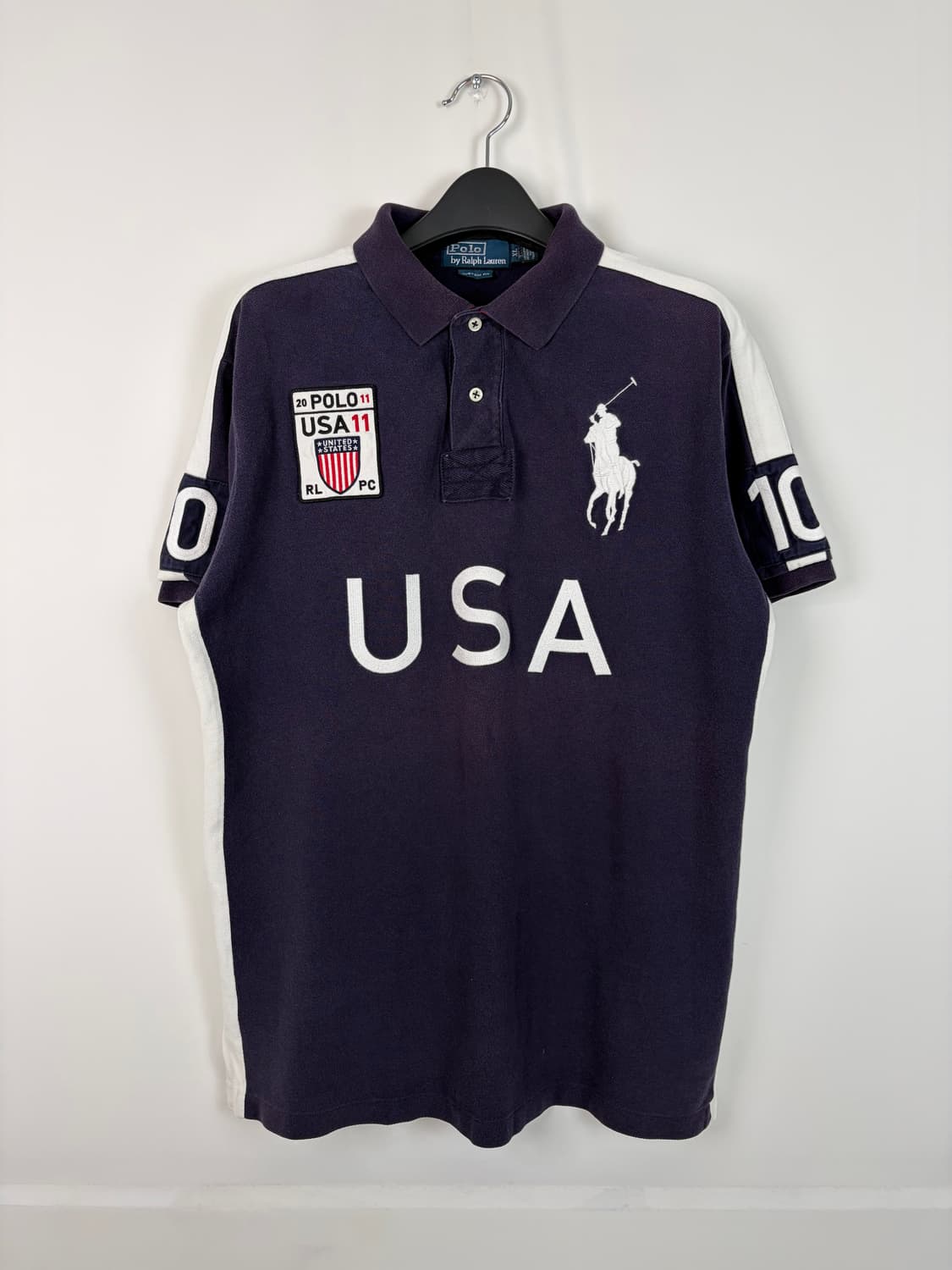 a377) 폴로랄프로렌 USA 빅포니 럭비 카라티 상품이미지1