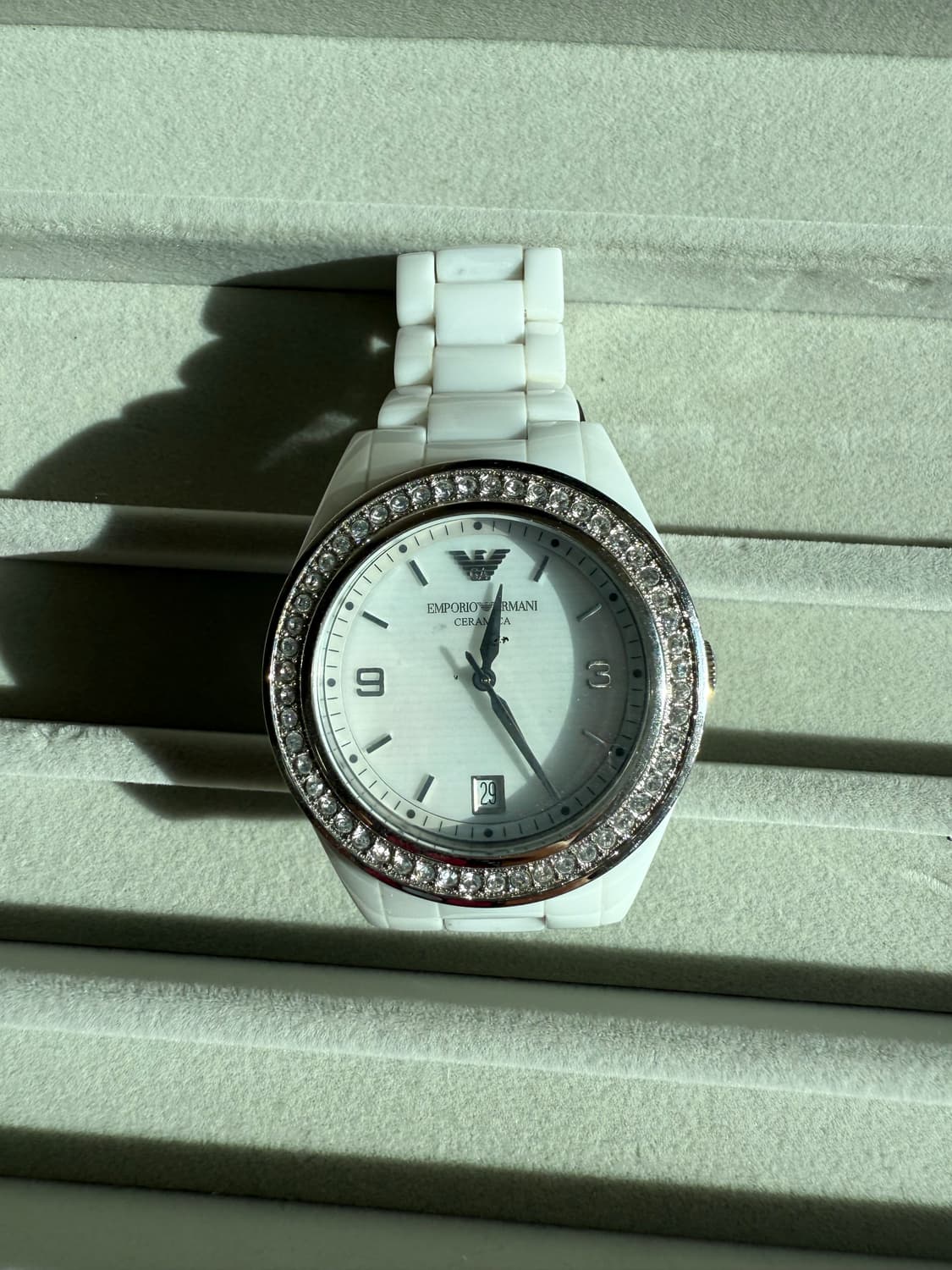 [정가98만원] 엠포리오 아르마니 뉴욕 5th Ave 컬렉션 세라믹 워치 상품이미지5